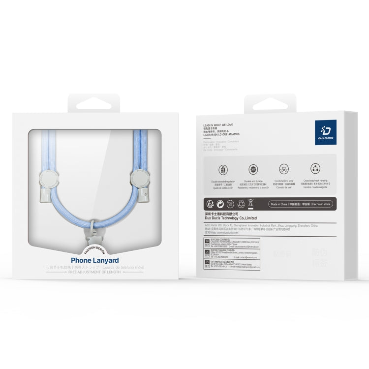 DUX DUCIS Plaz Crossbody Neck Strap Anti-lost Phone Lanyard(Sky Blue) - Lanyards & Wrist Straps by DUX DUCIS | Online Shopping South Africa | PMC Jewellery | Buy Now Pay Later Mobicred