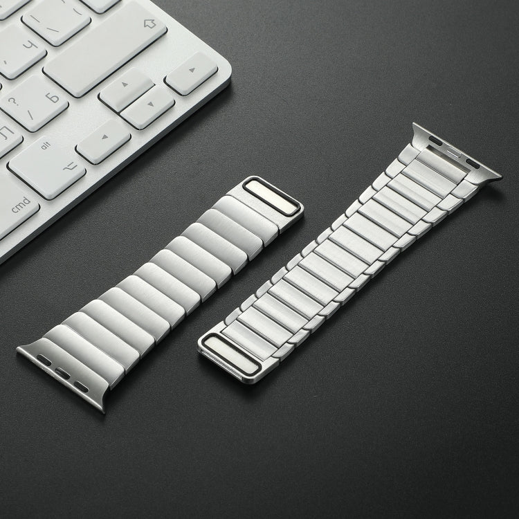 For Apple Watch Ultra 2 49mm Single Bead Magnetic Stainless Steel Watch Band(Silver) - free shipping - PMc TechLife - Order now!