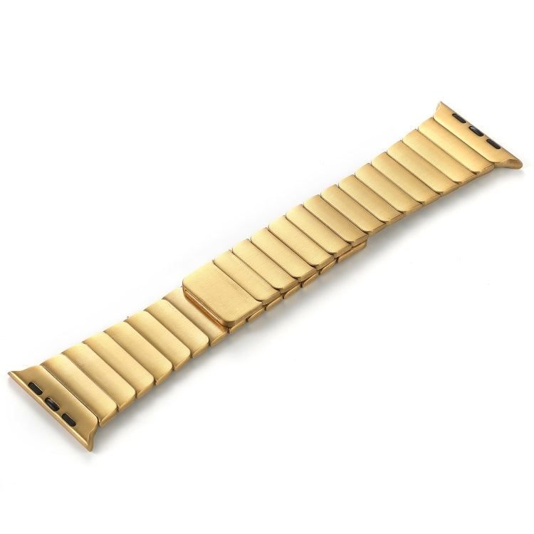 For Apple Watch Series 9 45mm Single Bead Magnetic Stainless Steel Watch Band(Gold) - free shipping - PMc TechLife - Order now!