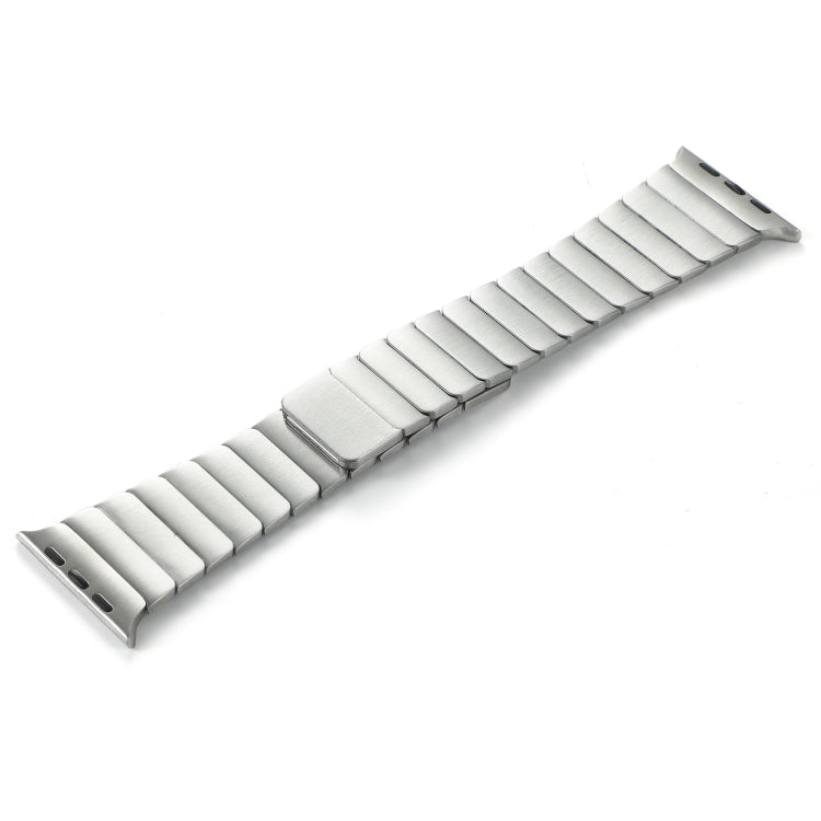 For Apple Watch Ultra 49mm Single Bead Magnetic Stainless Steel Watch Band(Silver) - free shipping - PMc TechLife - Order now!