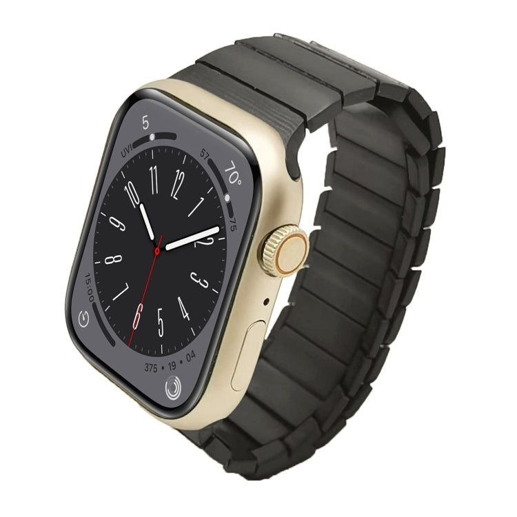 For Apple Watch Series 8 41mm Single Bead Magnetic Stainless Steel Watch Band(Black) - free shipping - PMc TechLife - Order now!