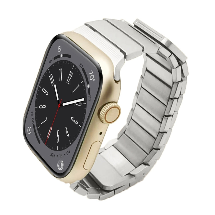 For Apple Watch Series 8 41mm Single Bead Magnetic Stainless Steel Watch Band(Silver) - free shipping - PMc TechLife - Order now!