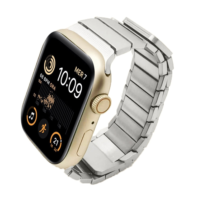 For Apple Watch SE 2022 40mm Single Bead Magnetic Stainless Steel Watch Band(Silver) - free shipping - PMc TechLife - Order now!