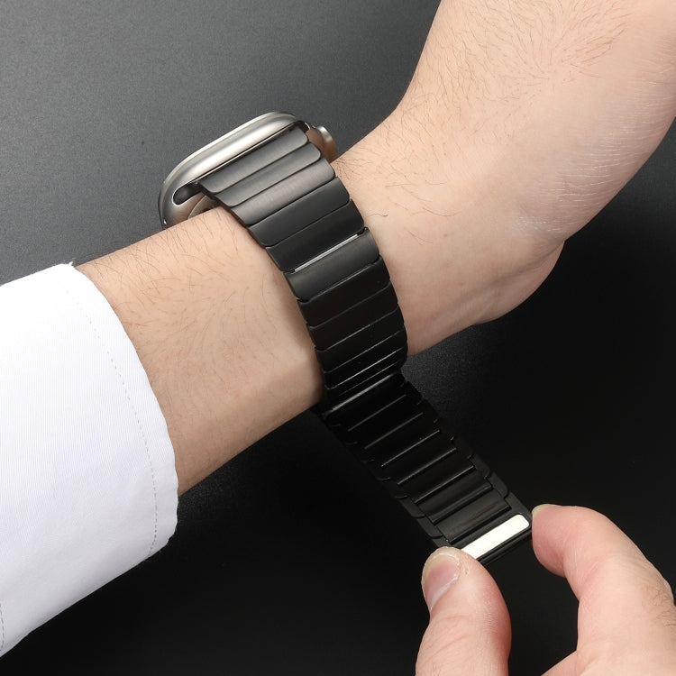 For Apple Watch SE 40mm Single Bead Magnetic Stainless Steel Watch Band(Black) - free shipping - PMc TechLife - Order now!