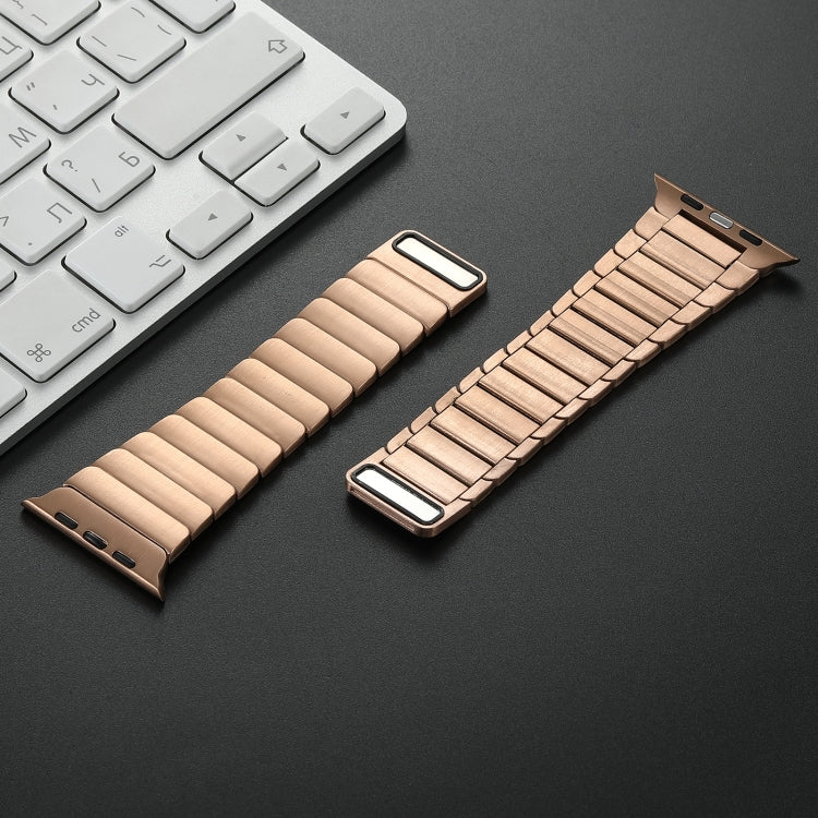For Apple Watch Series 3 38mm Single Bead Magnetic Stainless Steel Watch Band(Rose Gold) - free shipping - PMc TechLife - Order now!