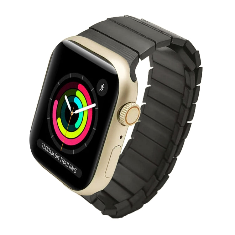 For Apple Watch Series 3 42mm Single Bead Magnetic Stainless Steel Watch Band(Black) - free shipping - PMc TechLife - Order now!