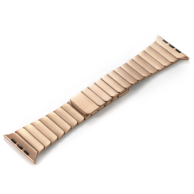 For Apple Watch Series 3 42mm Single Bead Magnetic Stainless Steel Watch Band(Rose Gold) - free shipping - PMc TechLife - Order now!