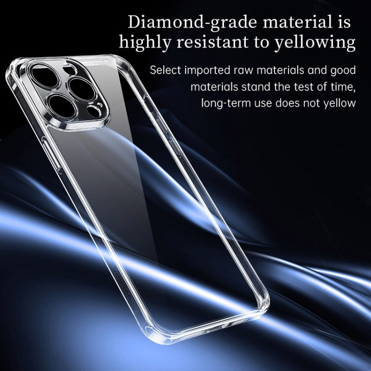 For iPhone 16 Pro SULADA TPU Frame Tempered Glass Transparent Phone Case(White) - iPhone 16 Pro Cases by SULADA | Online Shopping South Africa | PMC Jewellery | Buy Now Pay Later Mobicred