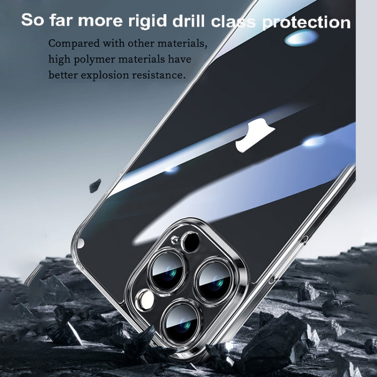 For iPhone 16 SULADA TPU Frame Tempered Glass Transparent Phone Case(Black) - free shipping - PMC Jewellery - Order now!