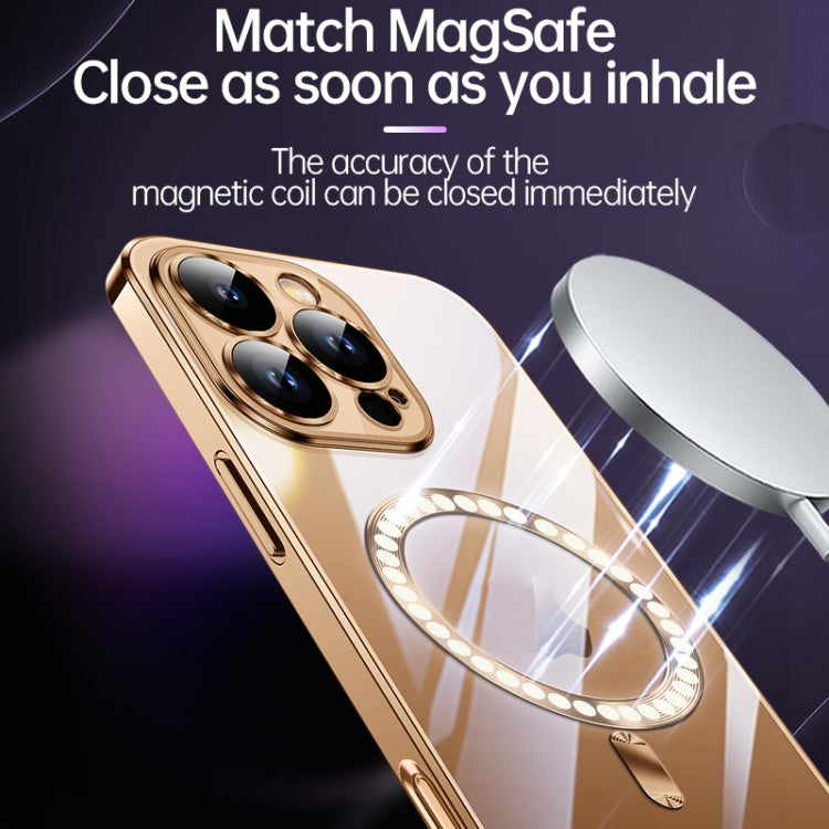 For iPhone 16 Pro Max SULADA MagSafe Plating TPU Shockproof Phone Soft Case(Dark Purple) - iPhone 16 Pro Max Cases by SULADA | Online Shopping South Africa | PMC Jewellery | Buy Now Pay Later Mobicred