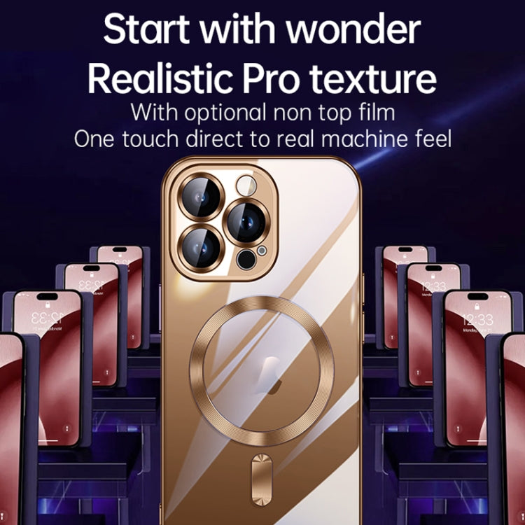 For iPhone 16 Plus SULADA MagSafe Plating TPU Shockproof Phone Soft Case(Gold) - iPhone 16 Plus Cases by SULADA | Online Shopping South Africa | PMC Jewellery | Buy Now Pay Later Mobicred