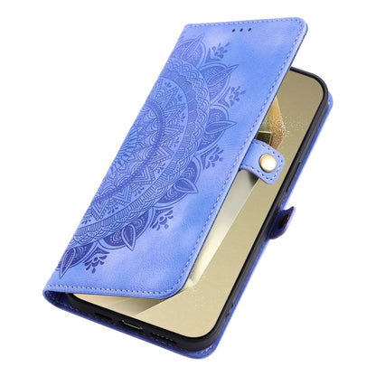 For Samsung Galaxy S25 5G Skin Feel Totem Embossed Leather Phone Case(Purple) - Galaxy S25 5G Cases by PMC Jewellery | Online Shopping South Africa | PMC Jewellery | Buy Now Pay Later Mobicred