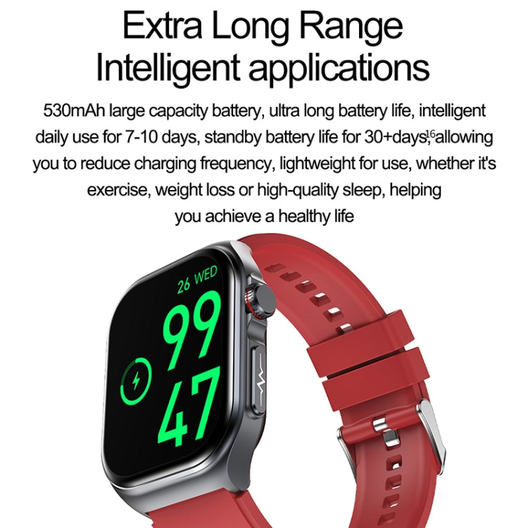 ET585 2.04 inch Nylon Strap IP68 Waterproof Smart Watch, Support ECG / Blood Composition Measurement(Green) - free shipping - PMC Jewellery - Order now!