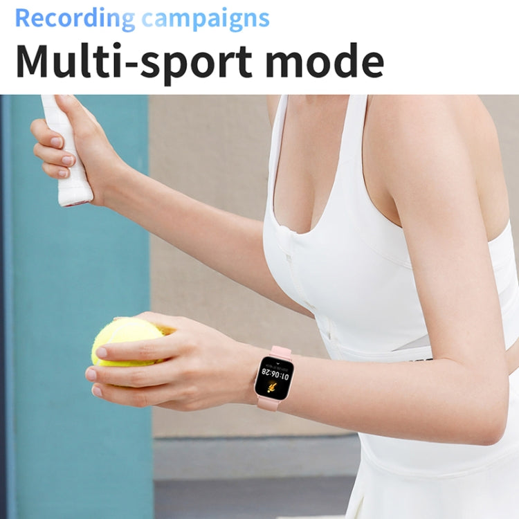 HD15 1.75 inch Silicone Strap IP68 Waterproof Smart Watch, Support Sedentary Reminder / Sleep Monitoring(Pink) - Smart Watches by PMC TechLife | Online Shopping South Africa | PMC TechLife | Buy Now Pay Later Mobicred