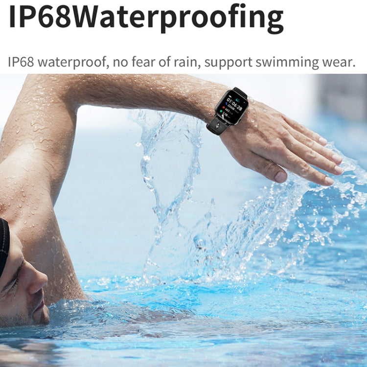 HD15 1.75 inch Silicone Strap IP68 Waterproof Smart Watch, Support Sedentary Reminder / Sleep Monitoring(Silver) - Smart Watches by PMC TechLife | Online Shopping South Africa | PMC TechLife | Buy Now Pay Later Mobicred