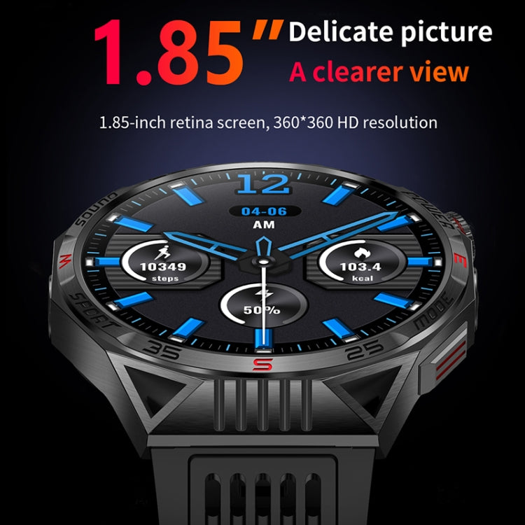 HT28 1.85 inch Silicone Strap IP68 Waterproof Smart Watch, Support Sleep Monitoring(Blue) - Smart Watches by PMC TechLife | Online Shopping South Africa | PMC TechLife | Buy Now Pay Later Mobicred