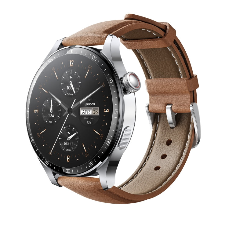 JOYROOM JR-FC2 Pro Classic Series Smart Watch, 1.46 inch Screen, Support BT Call / Heart Rate / Blood Oxygen(Moonlight Silver) - Smart Watches by JOYROOM | Online Shopping South Africa | PMC TechLife | Buy Now Pay Later Mobicred
