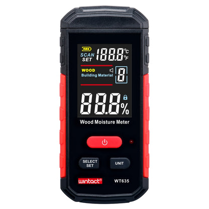 Wintact WT635 Wood Moisture Meter with 10 Gears - PH & Moisture Meter by Wintact | Online Shopping South Africa | PMC Jewellery | Buy Now Pay Later Mobicred