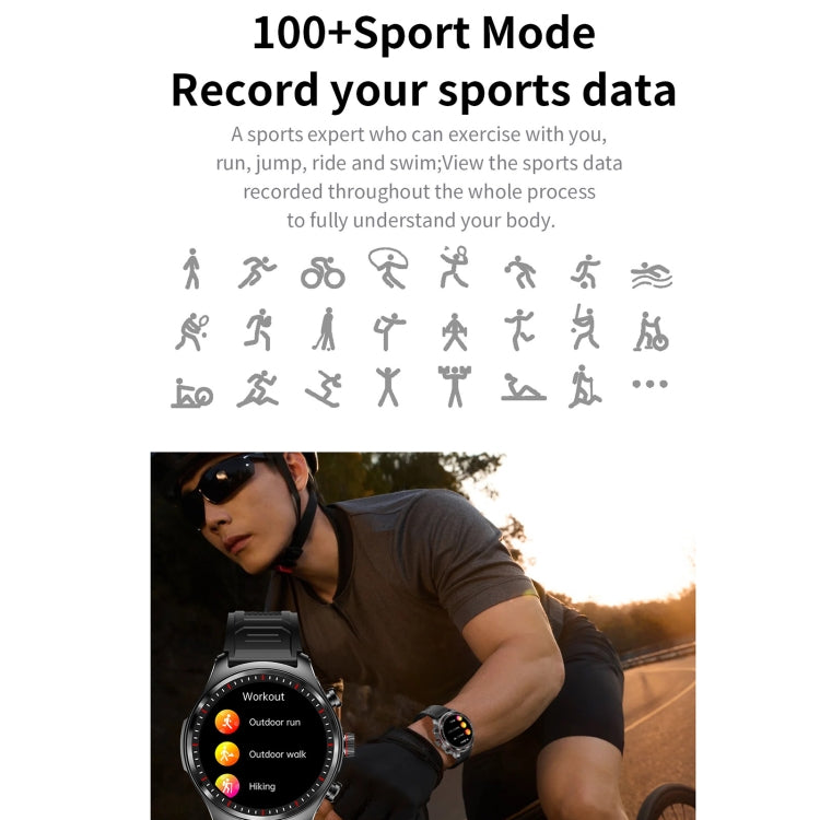 LC19 1.53 inch 2 in 1 Bluetooth Earphone IP67 Waterproof Smart Watch, Support Sleep Monitoring(Black Silver) - Smart Watches by PMC TechLife | Online Shopping South Africa | PMC TechLife | Buy Now Pay Later Mobicred