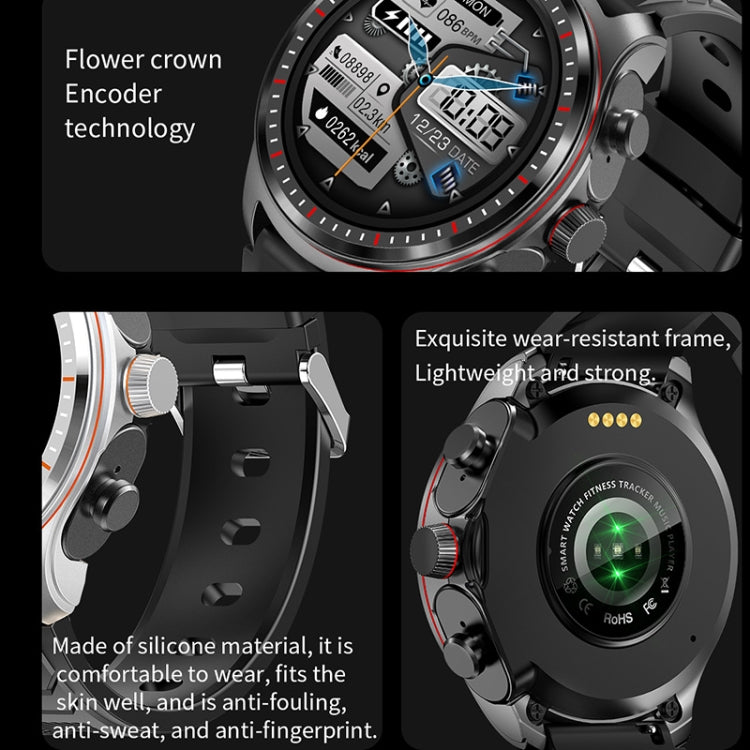LC19 1.53 inch 2 in 1 Bluetooth Earphone IP67 Waterproof Smart Watch, Support Sleep Monitoring(Black) - Smart Watches by PMC TechLife | Online Shopping South Africa | PMC TechLife | Buy Now Pay Later Mobicred