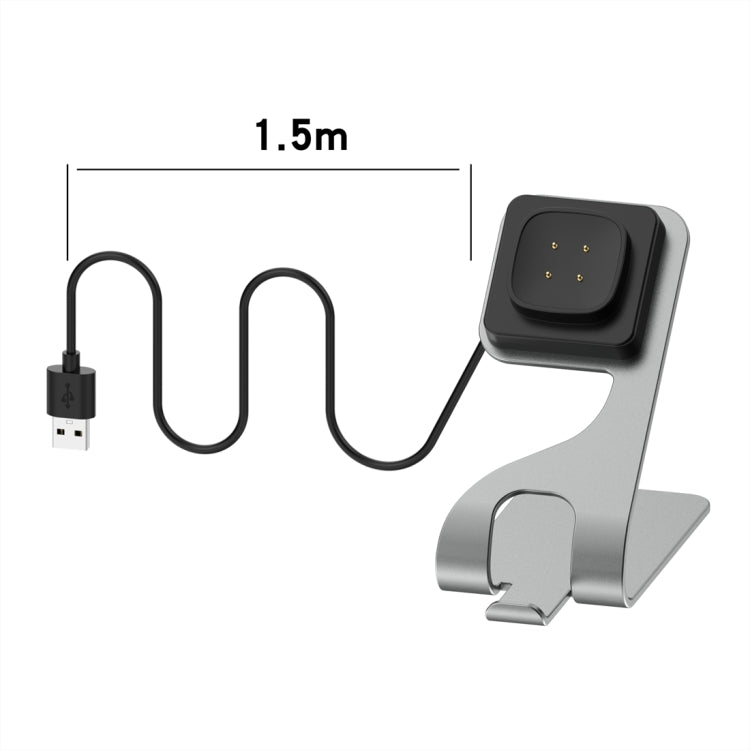 For Google Pixel Watch 3 41 / 45mm Rotatable Smart Watch Fast Charger Metal Dock Charger Holder(Grey) - Other by PMC TechLife | Online Shopping South Africa | PMC TechLife | Buy Now Pay Later Mobicred