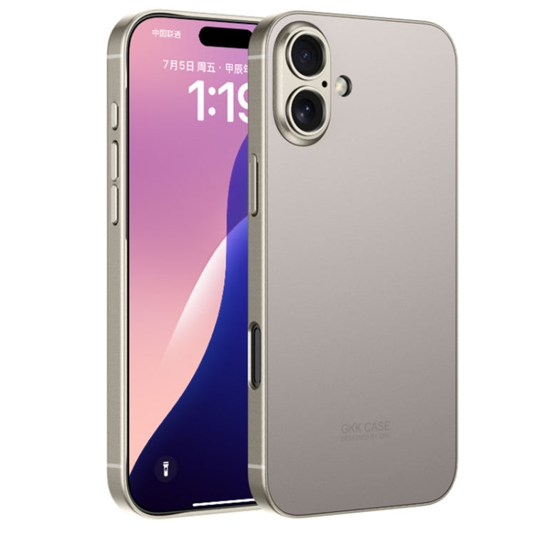 For iPhone 16 Plus GKK AG Craft Skin Feel Full Coverage Phone Case(Titanium Grey) - iPhone 16 Plus Cases by GKK | Online Shopping South Africa | PMC Jewellery | Buy Now Pay Later Mobicred