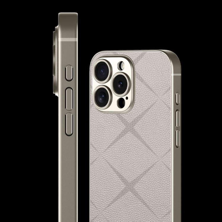 For iPhone 16 Plus GKK Asterism Metal Paint Skin Feel Leather Full Coverage Phone Case(Mountain Gray) - iPhone 16 Plus Cases by GKK | Online Shopping South Africa | PMC Jewellery | Buy Now Pay Later Mobicred