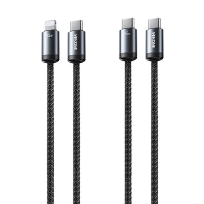 WK WDC-33 Raython Gen2 1m PD35W Type-C to 8 Pin Fast Charging Data Cable(Black) - 2 in 1 Cable by WK | Online Shopping South Africa | PMC Jewellery | Buy Now Pay Later Mobicred