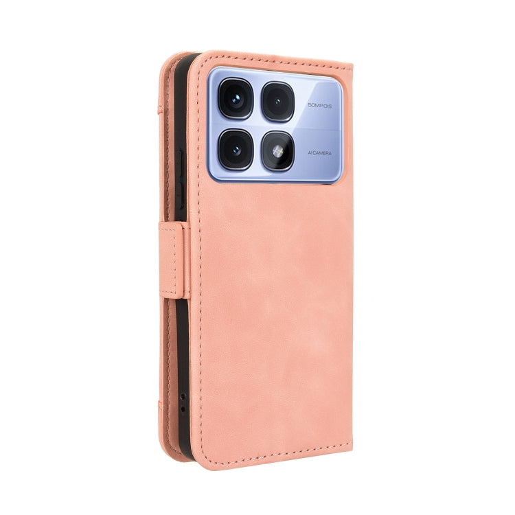 For Redmi K70 Ultra Skin Feel Calf Texture Card Slots Leather Phone Case(Pink) - Xiaomi Cases by PMC Jewellery | Online Shopping South Africa | PMC Jewellery | Buy Now Pay Later Mobicred