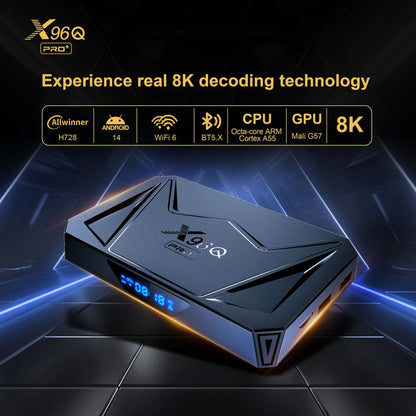 X96Q Pro+ Cortex-A55 Android 14 Octa-core CPU 4K HD Internet Set-top Box, RAM:2GB+16GB(UK Plug) - Others by PMC Jewellery | Online Shopping South Africa | PMC Jewellery | Buy Now Pay Later Mobicred