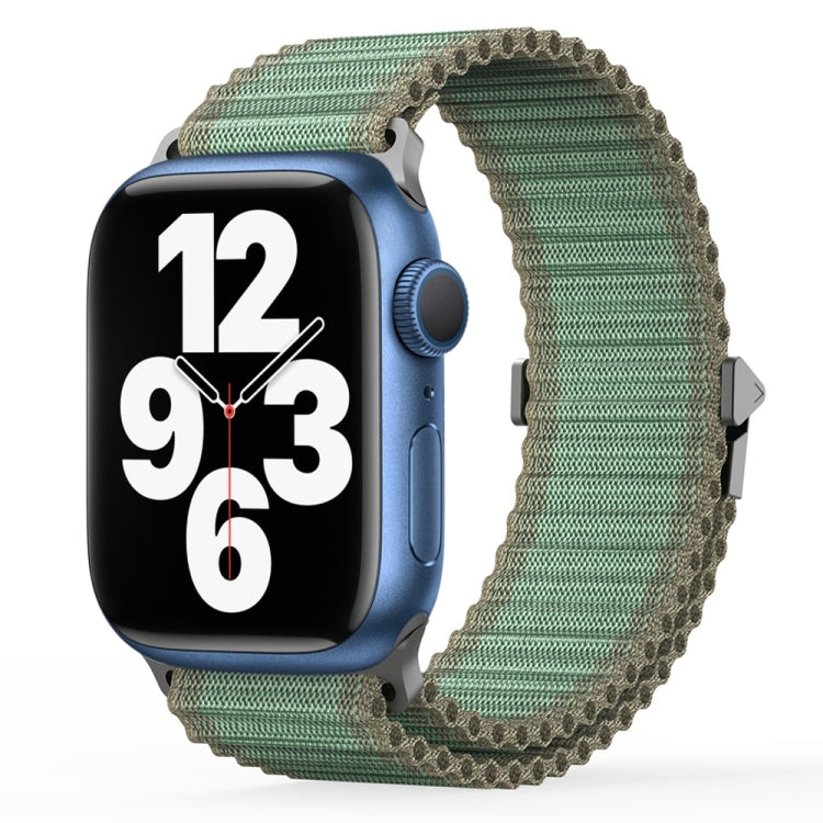 For Apple Watch Series 7 41mm DUX DUCIS YC Series Ocean Nylon Watch Band(Green) - Watch Bands by DUX DUCIS | Online Shopping South Africa | PMC Jewellery | Buy Now Pay Later Mobicred