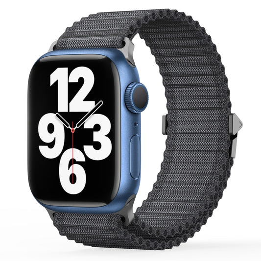 For Apple Watch Series 7 45mm DUX DUCIS YC Series Ocean Nylon Watch Band(Dark Grey) - Watch Bands by DUX DUCIS | Online Shopping South Africa | PMC Jewellery | Buy Now Pay Later Mobicred