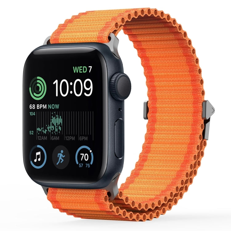 For Apple Watch SE 44mm DUX DUCIS YC Series Ocean Nylon Watch Band(Orange) - Watch Bands by DUX DUCIS | Online Shopping South Africa | PMC Jewellery | Buy Now Pay Later Mobicred