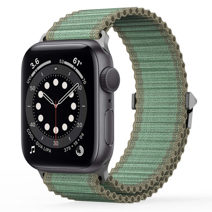 For Apple Watch Series 6 44mm DUX DUCIS YC Series Ocean Nylon Watch Band(Green) - Watch Bands by DUX DUCIS | Online Shopping South Africa | PMC Jewellery | Buy Now Pay Later Mobicred