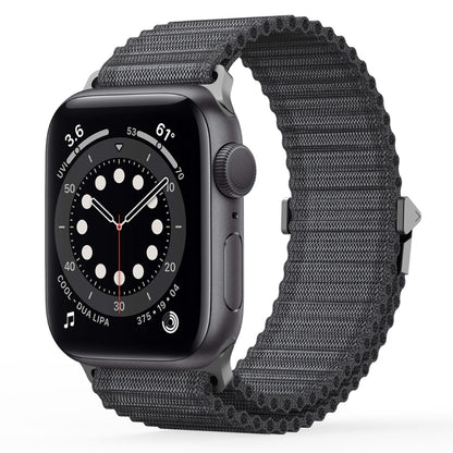 For Apple Watch Series 6 44mm DUX DUCIS YC Series Ocean Nylon Watch Band(Dark Grey) - Watch Bands by DUX DUCIS | Online Shopping South Africa | PMC Jewellery | Buy Now Pay Later Mobicred