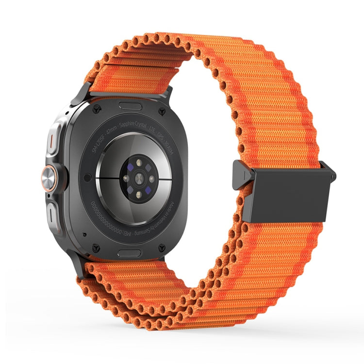 For Samsung Galaxy Watch Ultra 47mm DUX DUCIS YC Series Ocean Nylon Watch Band(Orange) - Watch Bands by DUX DUCIS | Online Shopping South Africa | PMC Jewellery | Buy Now Pay Later Mobicred