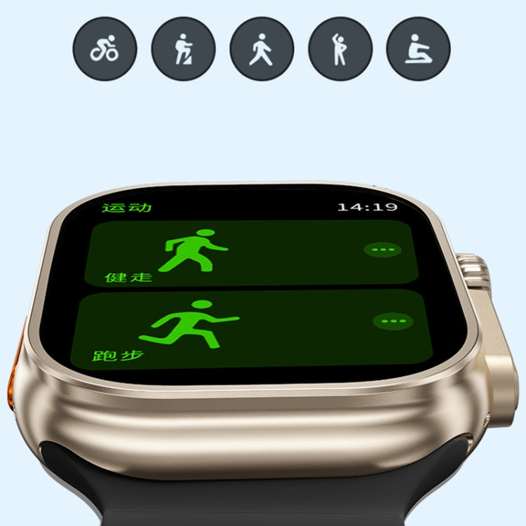 WK WH-02 Traveler 2.01 inch Smart Watch Supports Blood Oxygen Monitoring(Orange) - Smart Watches by WK | Online Shopping South Africa | PMC TechLife | Buy Now Pay Later Mobicred