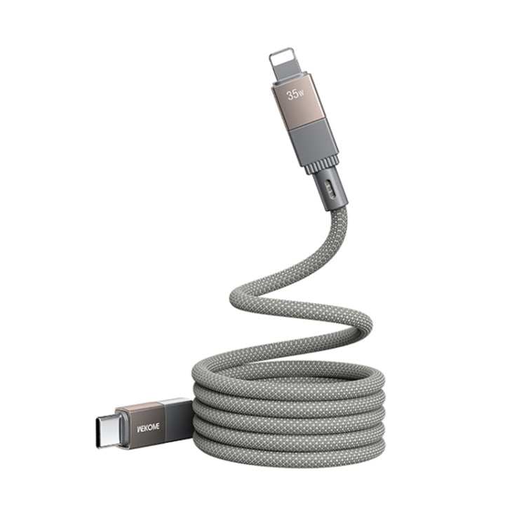 WK WDC-47 Magneto Series 1m PD35W Type-C to 8 Pin Fast Charging Magnetic Data Cable(Grey) - 2 in 1 Cable by WK | Online Shopping South Africa | PMC Jewellery | Buy Now Pay Later Mobicred