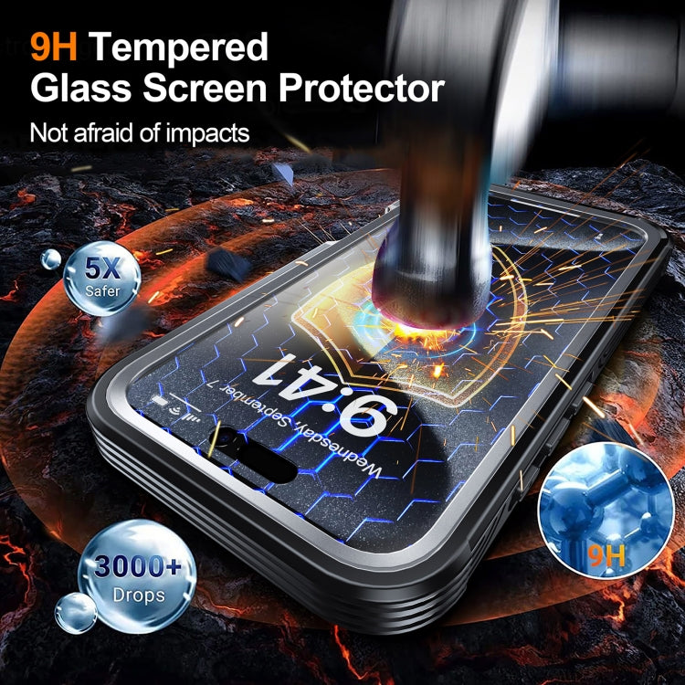 For iPhone 16 Plus RedPepper Tempered Glass MagSafe Phone Case(Green) - free shipping - PMC Jewellery - Order now!