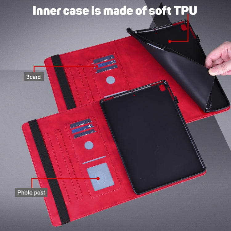 For Honor Pad X9 Peacock Embossed Pattern Leather Tablet Case(Red) - Honor by PMC TechLife | Online Shopping South Africa | PMC TechLife | Buy Now Pay Later Mobicred