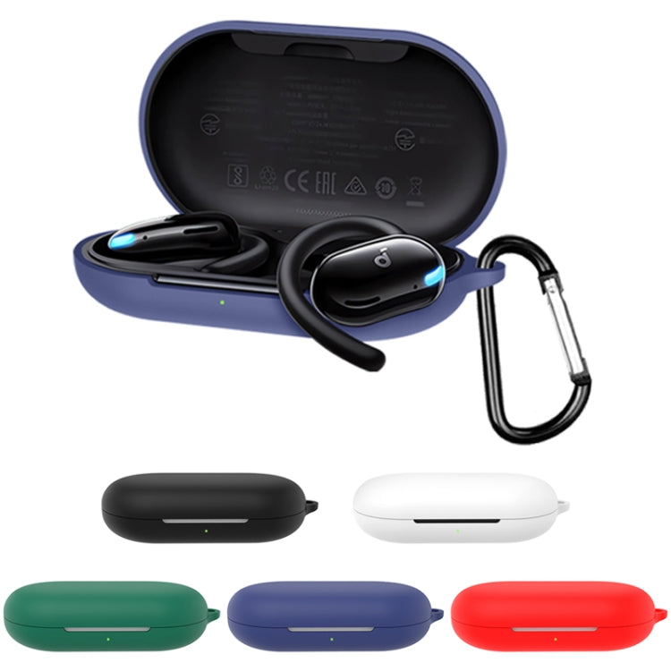 For Anker Soundcore V20i Wireless Earphone Silicone Protective Case(White) - Other Earphone Case by PMC Jewellery | Online Shopping South Africa | PMC Jewellery | Buy Now Pay Later Mobicred