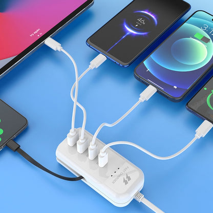 5 in 1 2 x PD 66W, 2 x USB Fast Charger Smart Power Socket, Length:1m(US Plug) - Multifunction Charger by PMC Jewellery | Online Shopping South Africa | PMC Jewellery | Buy Now Pay Later Mobicred