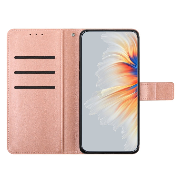 For Motorola Moto G Stylus 5G 2024 Flower Embossed Leather Phone Case(Rose Gold) - Motorola Cases by PMC Jewellery | Online Shopping South Africa | PMC Jewellery | Buy Now Pay Later Mobicred