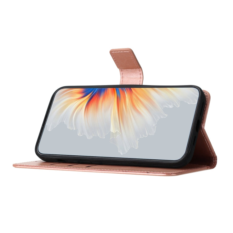 For Motorola Moto G Stylus 5G 2024 Flower Embossed Leather Phone Case(Rose Gold) - Motorola Cases by PMC Jewellery | Online Shopping South Africa | PMC Jewellery | Buy Now Pay Later Mobicred