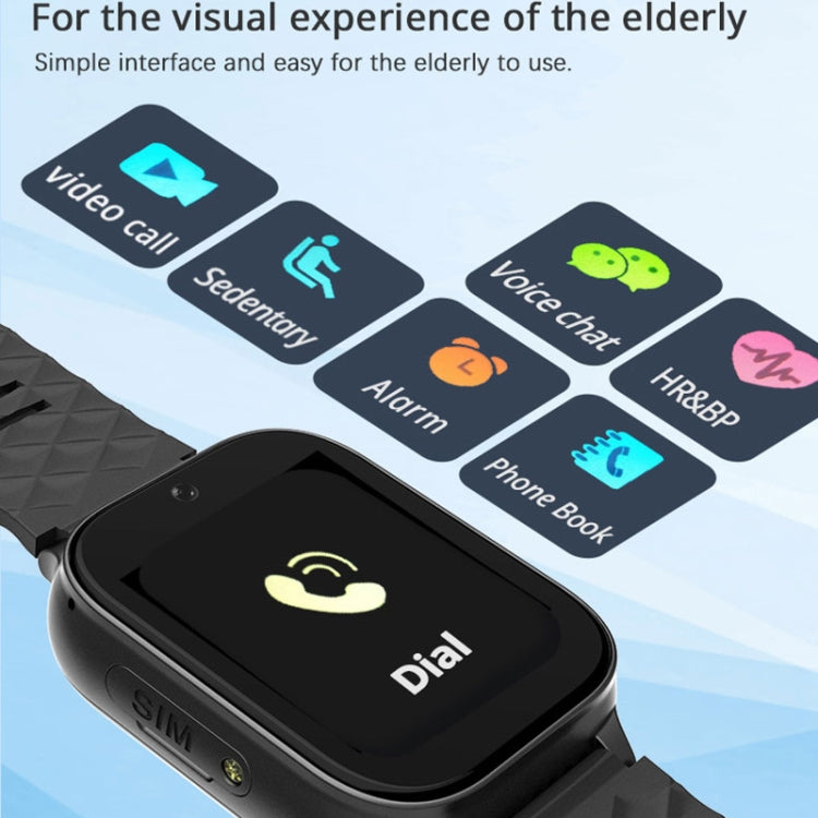RF-V52-B 1.85 inch Screen GPS Smart Tracker WatchBand Support SOS Call / Health Monitoring For North America / South America(Black) - free shipping - PMC TechLife - Order now!