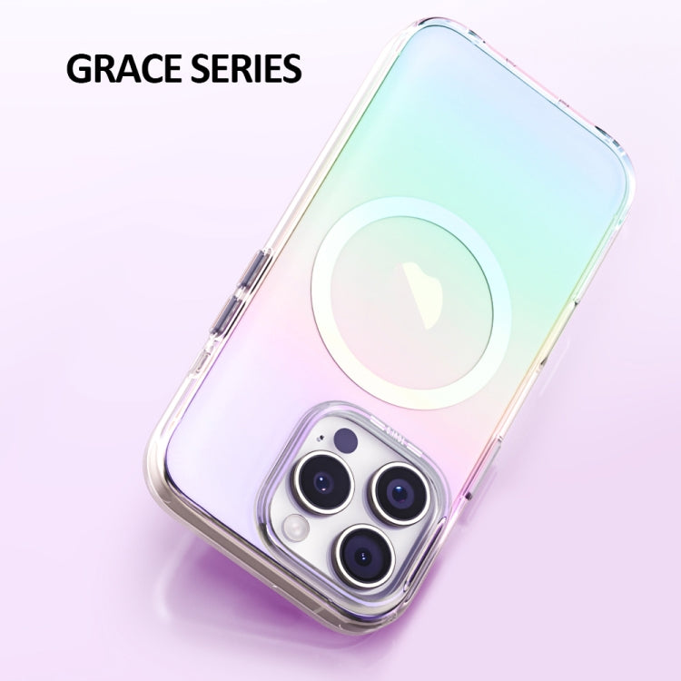 For iPhone 16 Pro TGVIS Grace Series MagSafe Magnetic Phone Case(Pink) - iPhone 16 Pro Cases by TGVIS | Online Shopping South Africa | PMC Jewellery | Buy Now Pay Later Mobicred