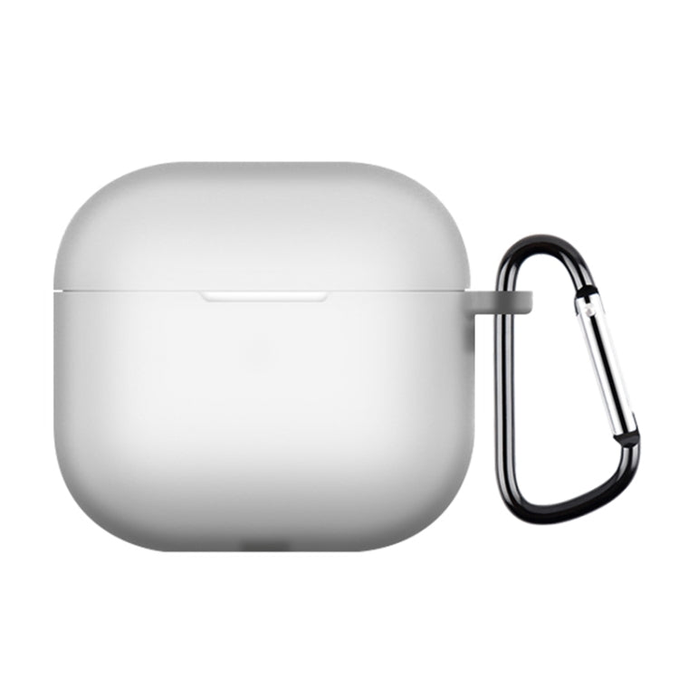 For AirPods 4 Silicone Earphone Protective Case with Hook(Transparent) - For AirPods 4 by PMC Jewellery | Online Shopping South Africa | PMC Jewellery | Buy Now Pay Later Mobicred