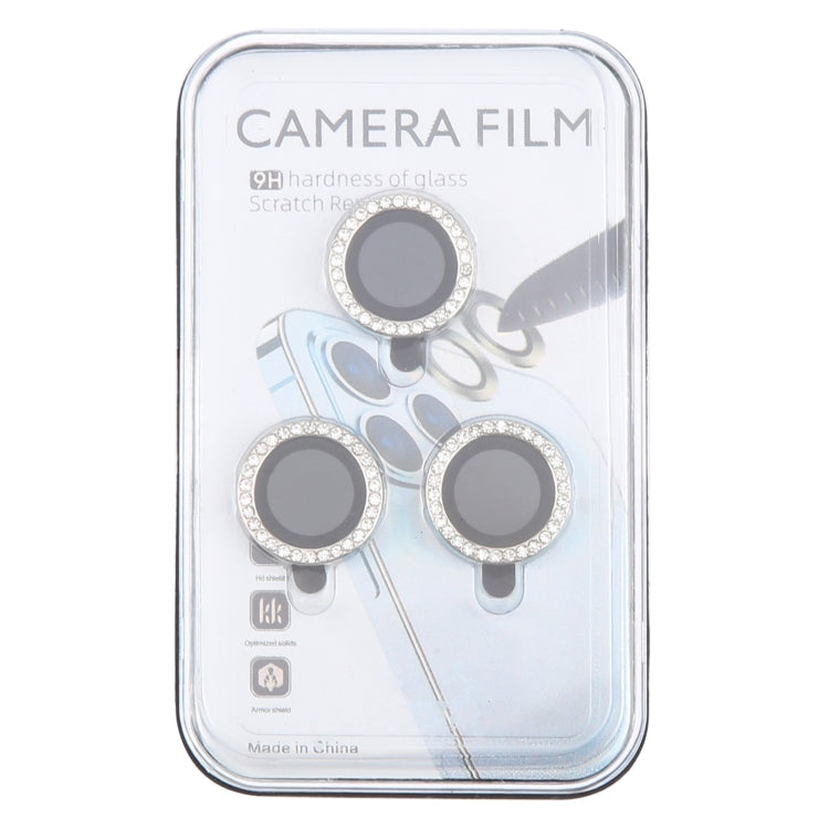 For iPhone 16 Pro / 16 Pro Max 9H Point Drill Camera Lens Protector Ring(Silver) - iPhone 16 Pro Max Tempered Glass by PMC Jewellery | Online Shopping South Africa | PMC Jewellery | Buy Now Pay Later Mobicred