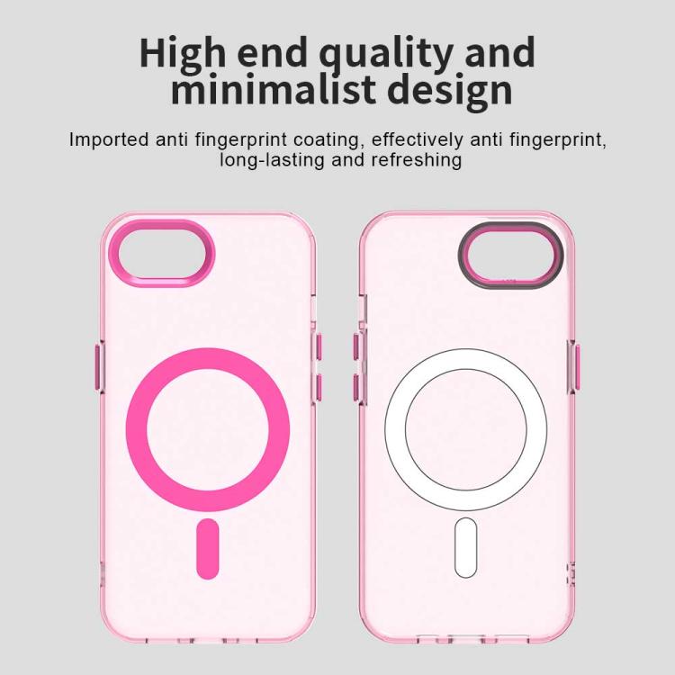 For iPhone 16e Candy Magsafe PC Hybrid TPU Phone Case(Red) - iPhone 16e Cases by PMC TechLife | Online Shopping South Africa | PMC TechLife | Buy Now Pay Later Mobicred