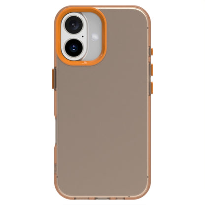 For iPhone 16 Plus Candy PC Hybrid TPU Shockproof Phone Case(Orange) - iPhone 16 Plus Cases by PMC Jewellery | Online Shopping South Africa | PMC Jewellery | Buy Now Pay Later Mobicred